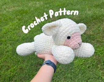Crochet Lamb Plushie Pattern: Sleepy Amigurumi Sheep (PDF Download)