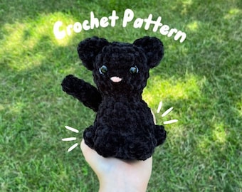Black Cat Amigurumi Crochet Pattern (Digital PDF)