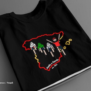 Vuelta a España passion cyclist present red jerseys Tour of Spain leader&#39;s jersey sprinter&#39;s shirt Polka Dot tee for roadcycling