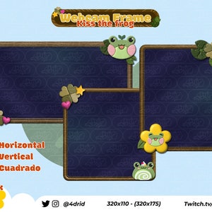 Adoráveis sapos da natureza [moldura de webcam] pacote de 3