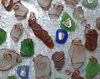 Sea Glass Single Charm Magnets