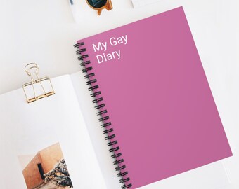 Gay Spiral Notebook - Ruled Line - Journal