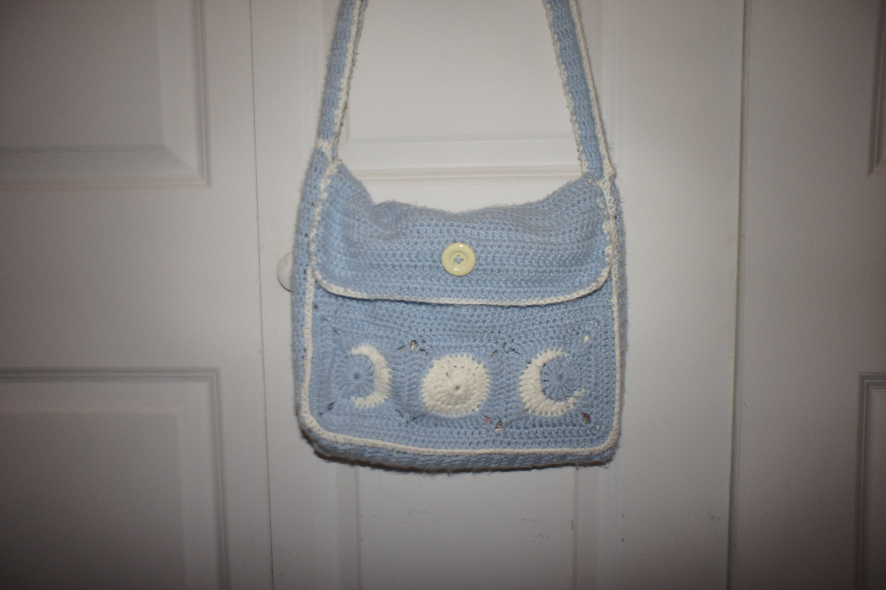 The Moon Messenger Bag Purse Crochet Pattern Etsy
