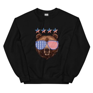 Patriotic Bear Sweatshirt | Patriotic Shirt | American Pride Shirt | Freedom Lovers Clothing