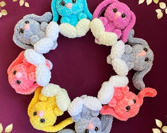 Crochet Plush Bunny Toy: Handmade Stuffed Animal Gift (3.5 Inch)
