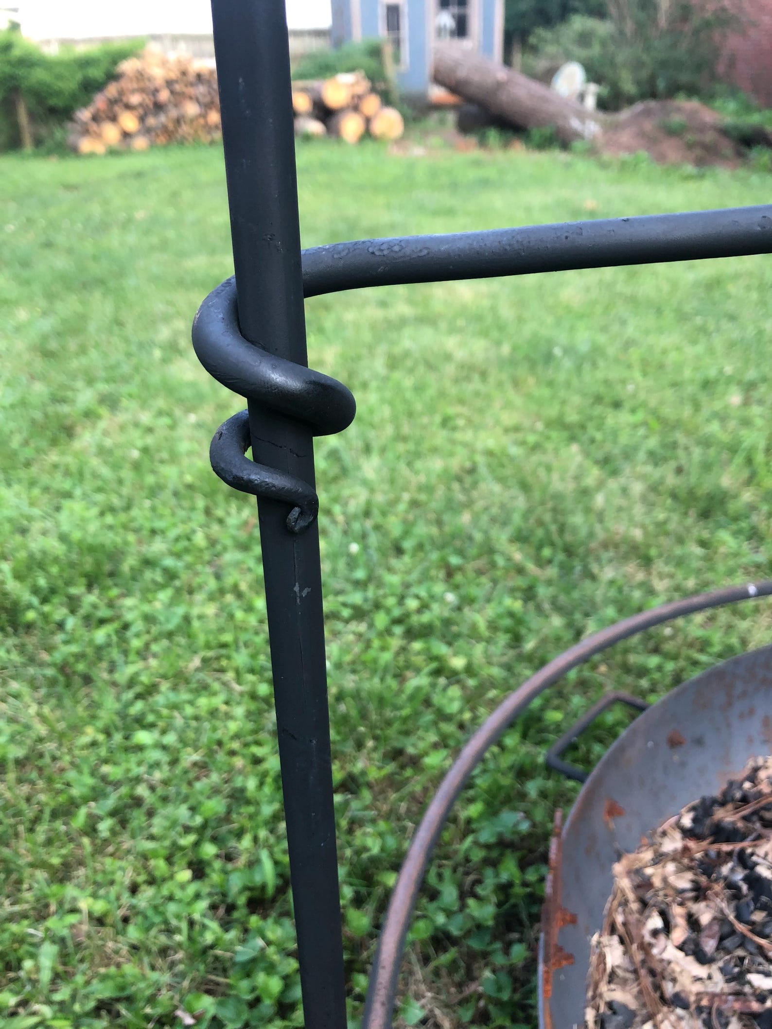 Campfire Irons- Campfire Rack- Camping Cook Set Up- Hand Forged (with ...