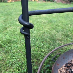Campfire Irons- Campfire Rack- Camping Cook Set Up- Hand Forged (with ...