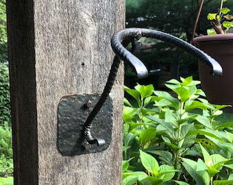 Rustic Wall Mount Cowboy Hat Holder *Hand Forged