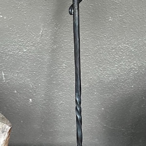 Grill Fork - Hand Forged withTwist and wrapped handle