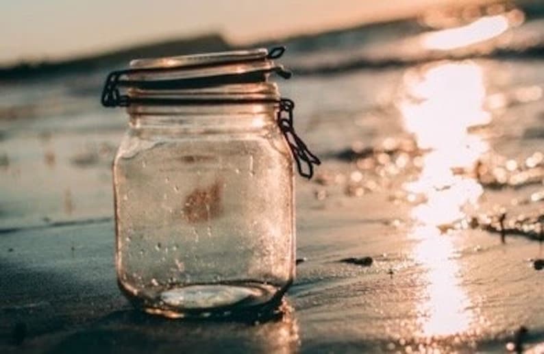 16oz Jar of Refreshing Pacific Ocean Sea Water from the California Coast image 1