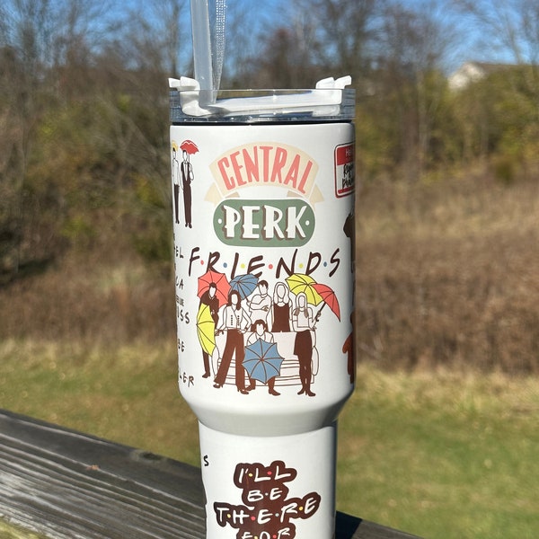 Friendly 40 oz tumbler - Friendly Fans - 90s TV - Fan Gifts - Christmas Gifts