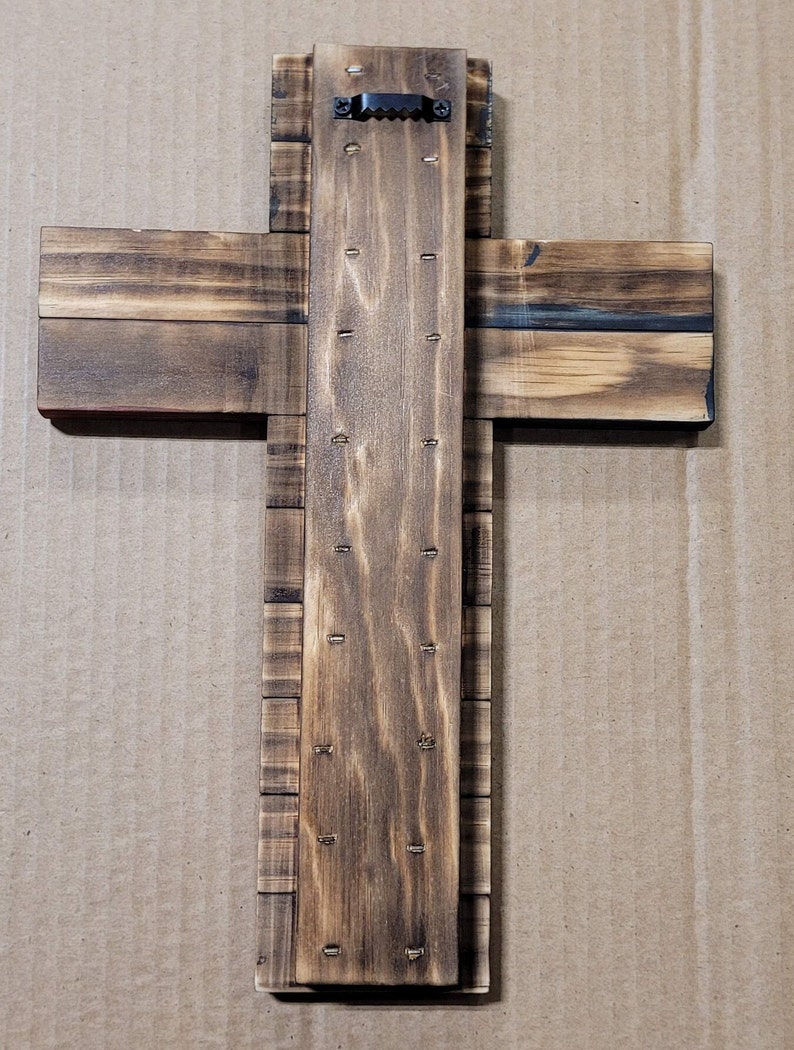 Wooden American Flag Cross, Hand Carved Stars Etsy