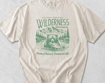 Vintage National Parks Comfort Colors Shirt, Respect The Locals Wildlife Tee, Gift For Earth Day Every Day Nature Lovers, Anti Trump Apparel