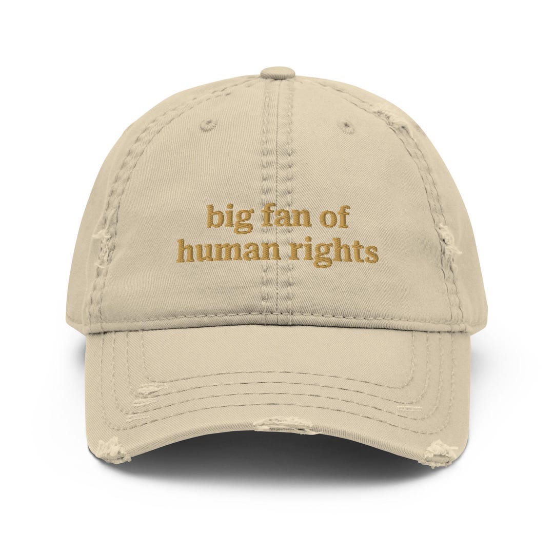 Human Rights Dad Embroidered Human Rights Distressed Dad Hat, Equality Activist Cap - Etsy