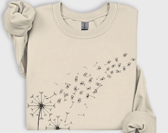 Subtle F*ck Trump Floral Dandelion Sweatshirt, Feminist Resist