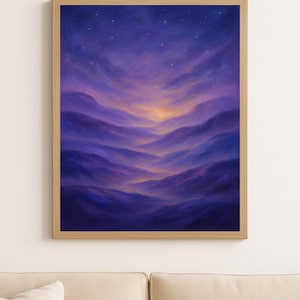 Dreamscape Abstract Wall Art | Digital Download | Surreal Landscape Printable | Soft Celestial Painting for Modern Decor
