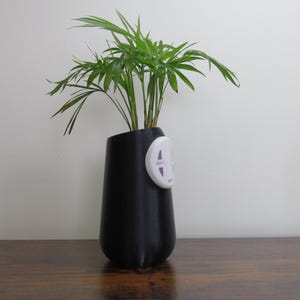 Spirited Away Plant Pot - Unique No Face Self-Draining Water System - studio gibli Indoor Decor image 3