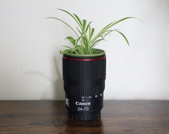 Canon 24-70mm Camera Lens- Plant Pot- photography gift