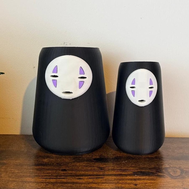 Spirited Away Plant Pot - Unique No Face Self-Draining Water System - studio gibli Indoor Decor image 5