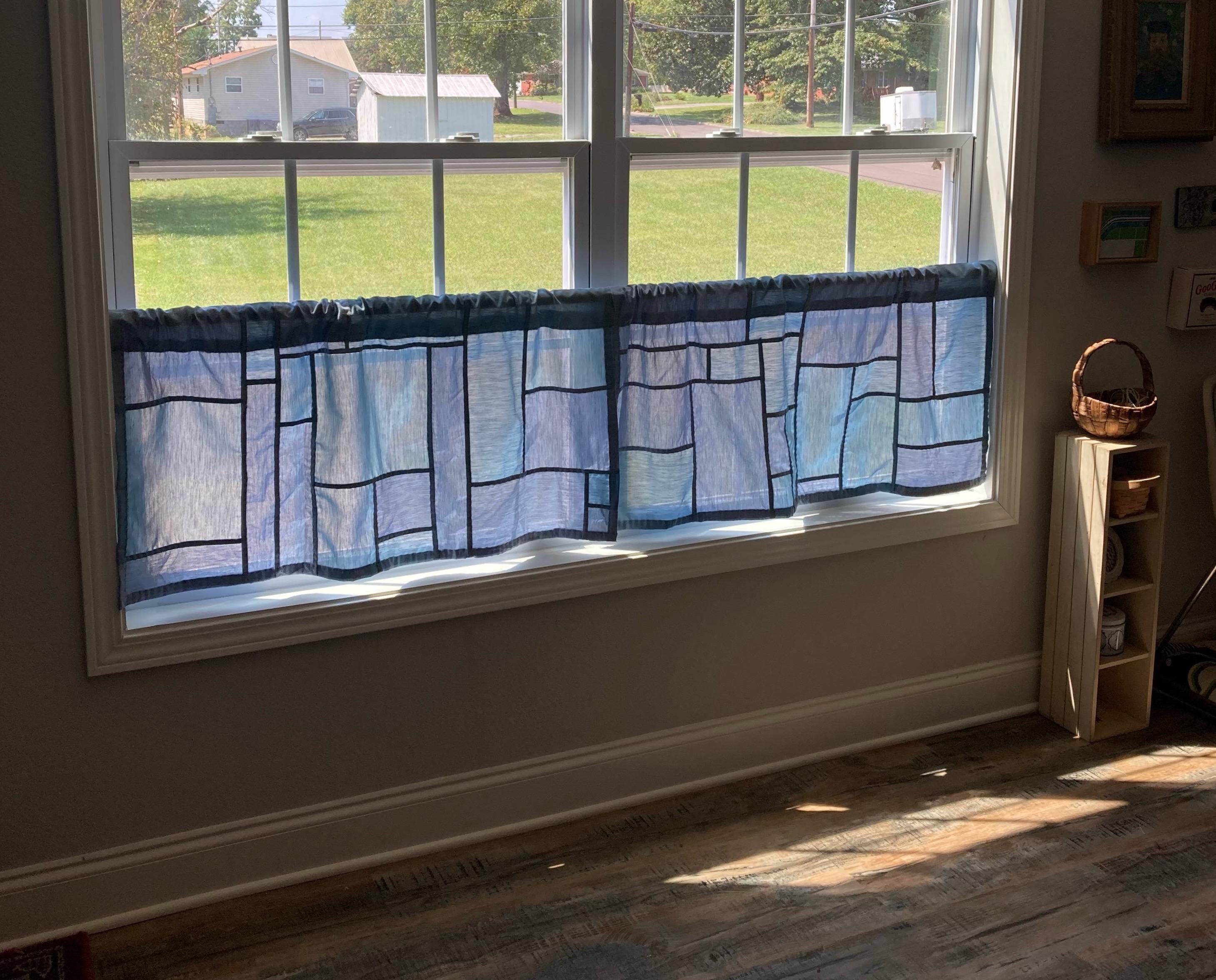 Custom Made Pojagi Curtain | Light Filtering Boho Window Drapes - Etsy