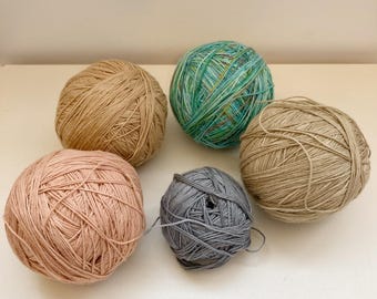 Fili Sashiko tinti con coloranti naturali / Ricamo 100% cotone per rammendi