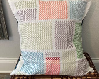 Handmade Sashiko Pillow Cover | Japanese Textile Art Cushion | Boho Home Decor