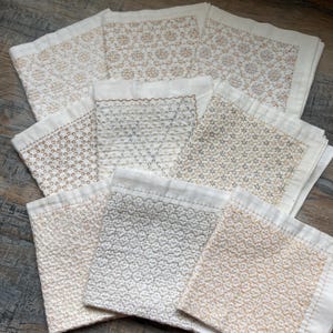 Sashiko, Napkin, Placemat, Guest towel, Handkerchief, tea towel