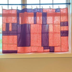 Bojagi curtain, Pojagi curtain, Jogakbo, Korean traditional patchwork, secondhand fabric, upcycle, fabric art, all hand sewing