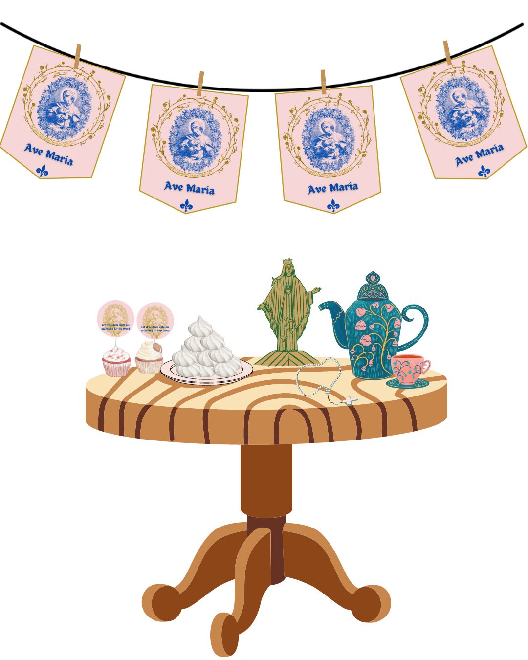 Catholic Tea Set Marian Liturgical Tea Bundle - Etsy