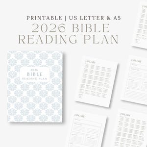 2026 Bible Reading Plan | Daily Scripture Guide (Digital Download)