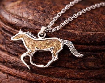 Gilded Gallop - Necklace