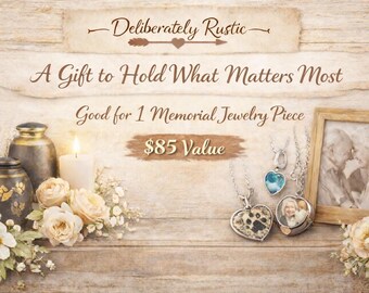 Gift Certificate - 1 Memorial Piece - A gentle way to give a lasting memory