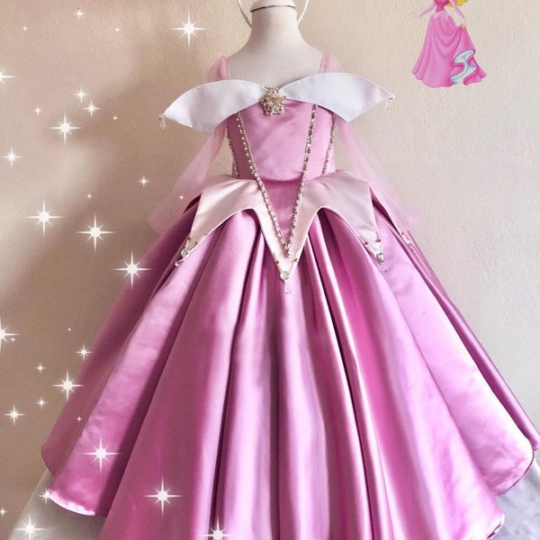 Aurora Elegance Sleeping Beauty Dress, Aurora Princess Birthday Costume, Sparkling Toddler Aurora Dress, Princess Aurora Dress, 2nd birthday