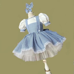 Dorothy Inspired Baby Girl Dress - Perfect Dorothy Costume for Parties and Theme- Dorothy Baby Girl Dress- Dorothy Party Dress