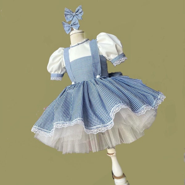 Dorothy Inspired Baby Girl Dress - Perfect Dorothy Costume for Parties and Theme- Dorothy Baby Girl Dress- Dorothy Party Dress