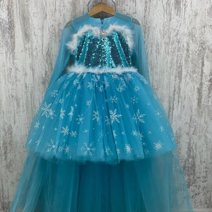 Frozen Princess Elsa Dress, Toddler Elsa Costume, Baby Girl Frozen Birthday Dress, Special Design Elsa Party Dress,Elsa Costume Girll