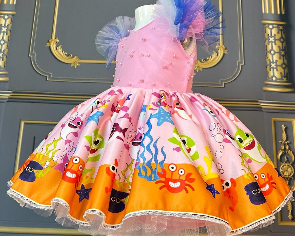 Baby Shark Dress, Baby Shark Costume Toddler, Baby Shark Birthday Dress ...
