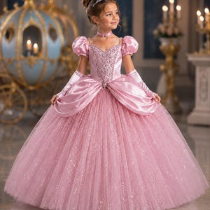 glitter princess dress up Gown instock