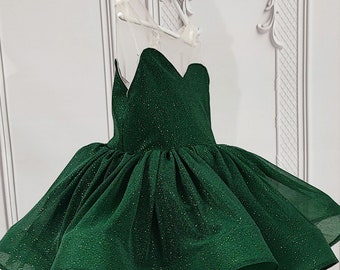slim fit dress slacks Short Sleeve Dark Green Homecoming Dresses Cheap Mid Length Prom Dress  ARD1549