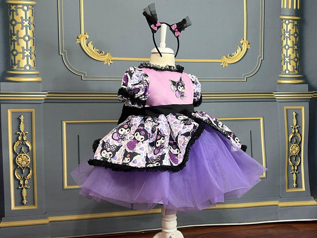 Kuromi Costume Dress – Purple & Black Kawaii Sanrio Outfit