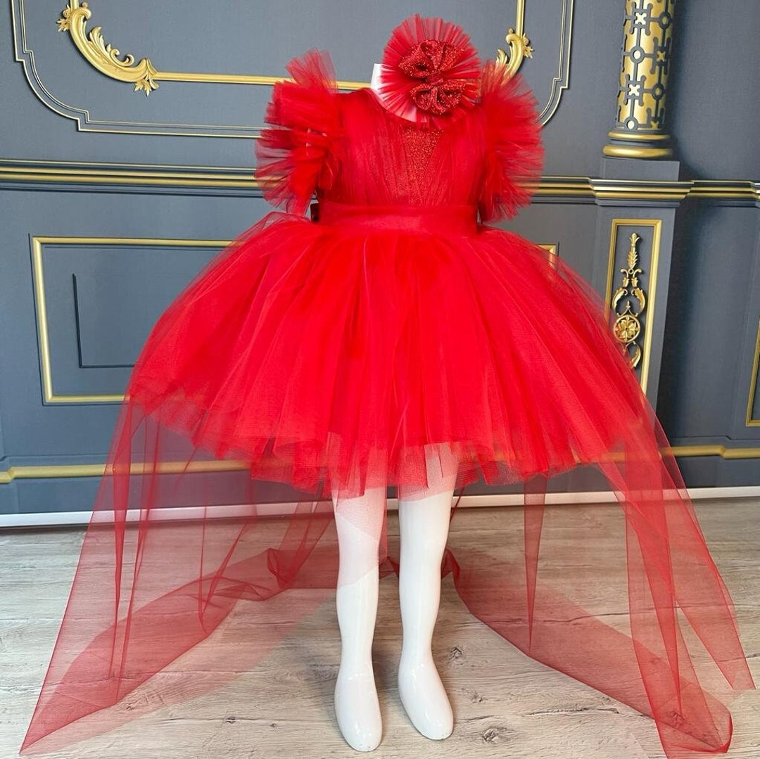 Red Baby Girl Dress Red Sparkle Dress Christmas Dress Baby Etsy