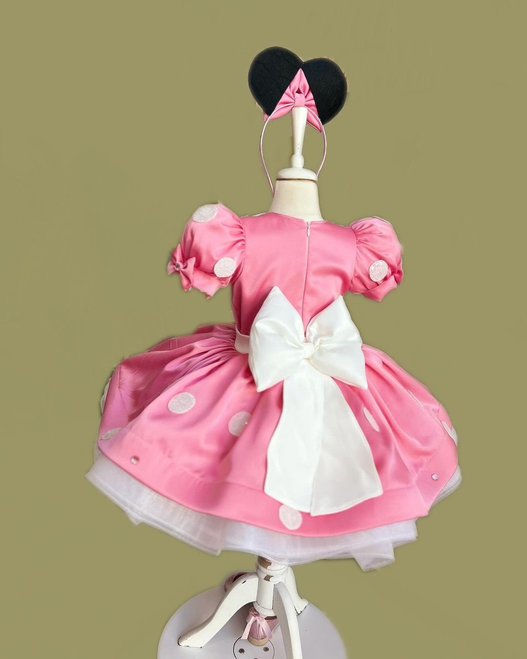 Pink Minnie Mouse Costume: Baby Girl Birthday Party Dress - Etsy