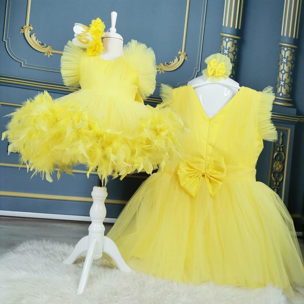 Mother Daughter Matching Yellow Tutu Dress Mom and Me Dress Set Formal Photo Shoot Outfit 1st Birthday Baby Dress Tulle Toddler Dress Etsy