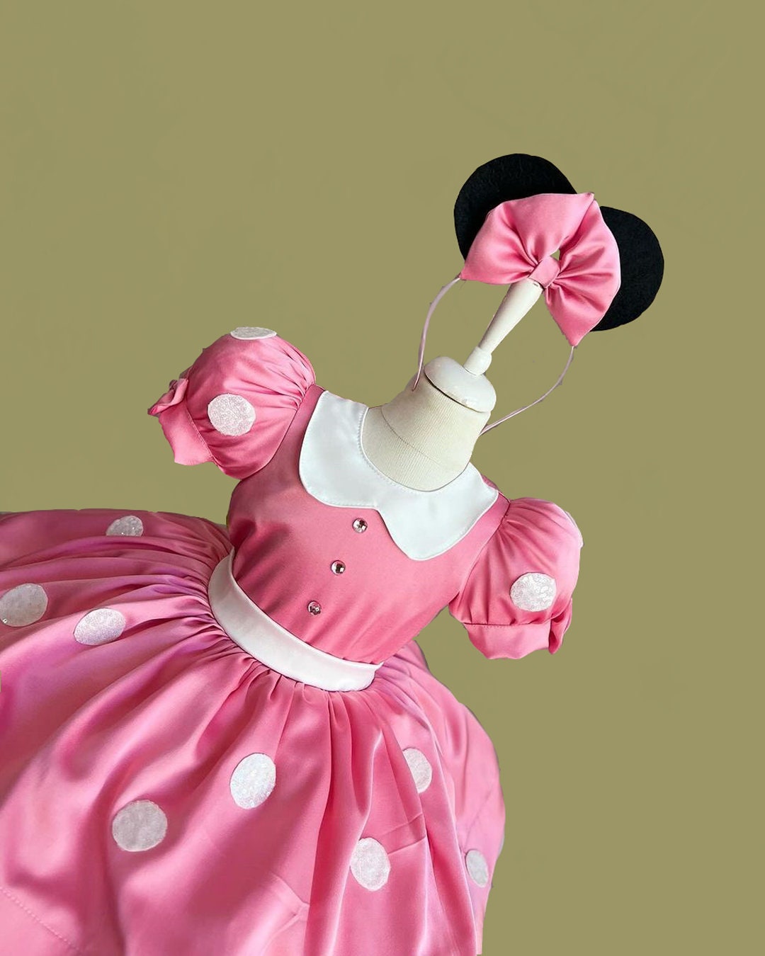 Pink Minnie Mouse Costume: Baby Girl Birthday Party Dress - Etsy