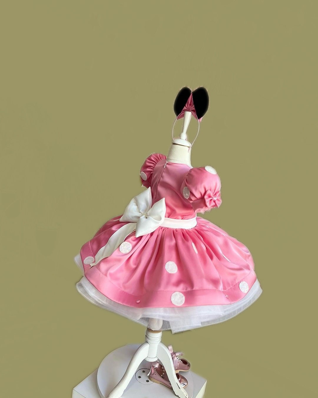 Pink Minnie Mouse Costume: Baby Girl Birthday Party Dress - Etsy