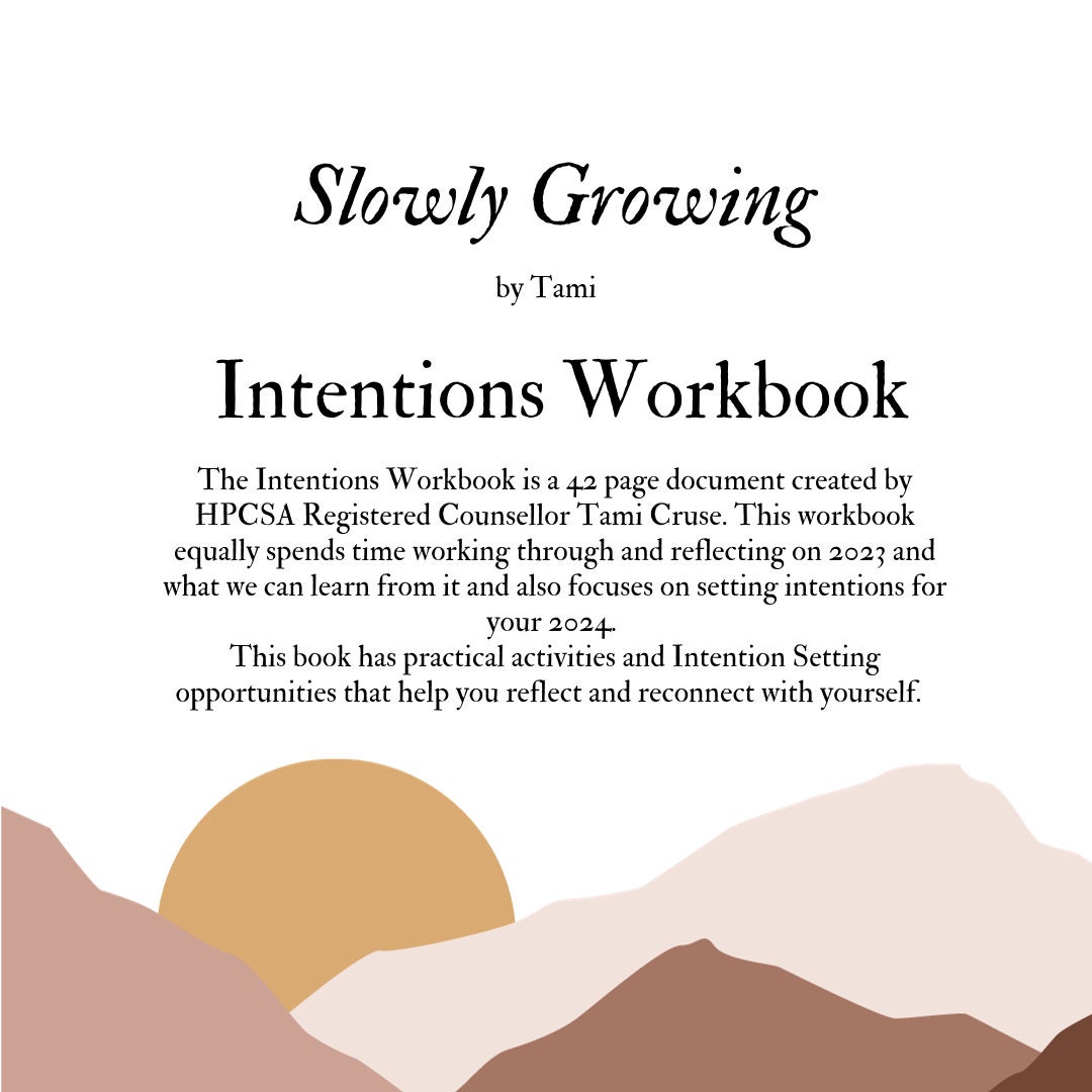 2024 Intentions Setting Workbook - Etsy