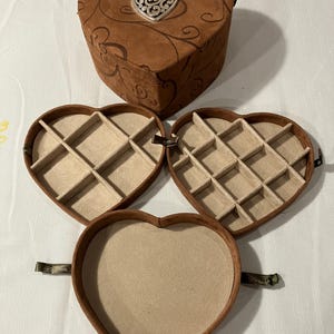 Brighton Jewelry Box Faux Suede image 2