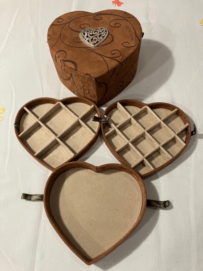 Brighton Jewelry Box Faux Suede image 2