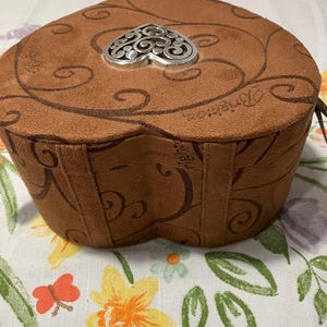 Brighton Jewelry Box Faux Suede image 4