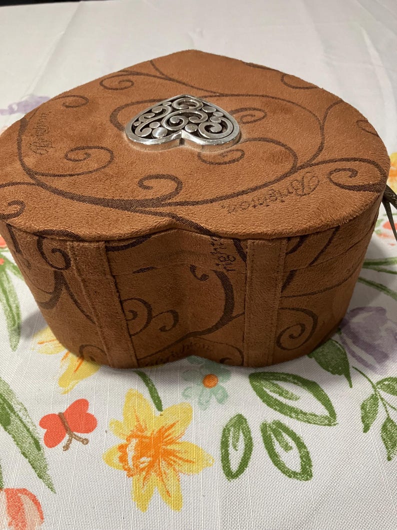 Brighton Jewelry Box Faux Suede image 4